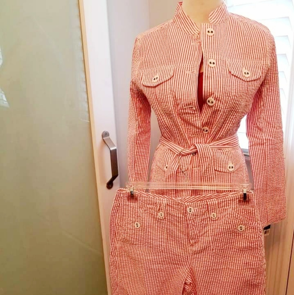 2 piece Seersucker Short Suit